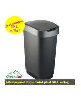 Waste bin grey w/tilting lid 47L - 