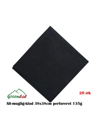 Universalklud 140gr Sort 38x38cm 2