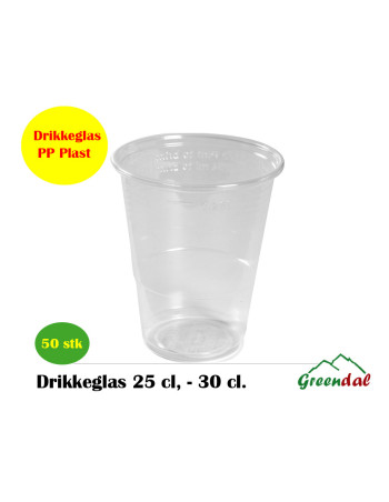 Plastic glass Soft PP 10,1cm Ø7,8cm 25 cl, 30 cl clear PP 50st/pak. -  2