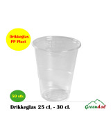 Drikkeglas 25 cl. 10,1cm, Ø7,8cm 25 cl. PP