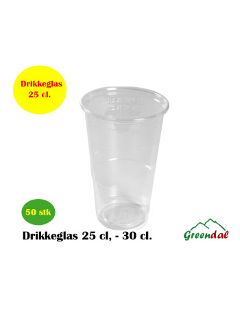 Drikkeglas 25 cl. 10,1cm, Ø7,8cm 25 cl, 30 cl, klar, PP