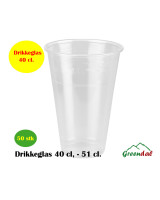 Plastic glass Soft PP 400ml 50pc/pack - 