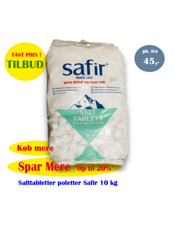 Salt tablets tokens for water softeners Safir 10 kg -  2