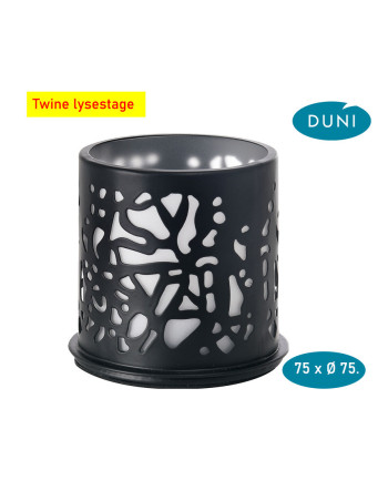 Candlestick t/LED Twine  75 x Ø 75 mm Sort 8 pcs/kart (8 x 1 pcs) - 