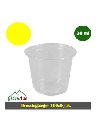 Dressingbæger PP klar 30ml sæt 2