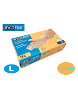 Disposable gloves Hygo Star Transparent 200pc/pack - 
