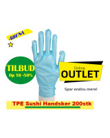 Disposable gloves Abena TPE powder-free Blue 200pc/pack - 