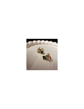 Helen 18K Gul Guldbelagt Sølv Øreringe - 