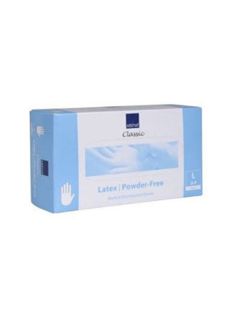 Disposable Gloves Latex Abena Powder-Free White 100pc/pack - 
