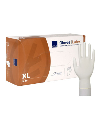 Disposable Gloves XL Latex Abena Powder-Free White 100pc/pack - 