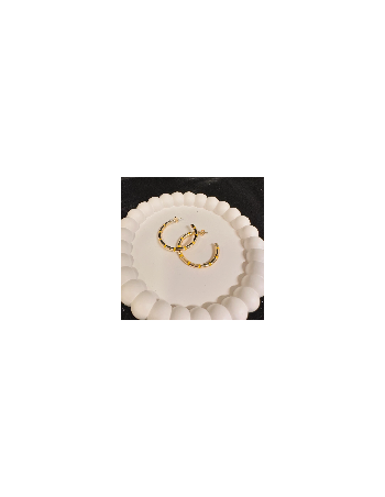 Helen 18K Gul Guldbelagt Sølv Øreringe - 