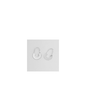 Troy 18K gul guldbelagt sølv design øreringe -  2