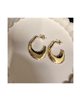 Helen 18K Gul Guldbelagt Sølv Øreringe - 