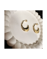 Helen 18K Gul Guldbelagt Sølv Øreringe - 