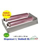 Dispenser Film Dobbelt L26xB46xH10cm Metal Grå